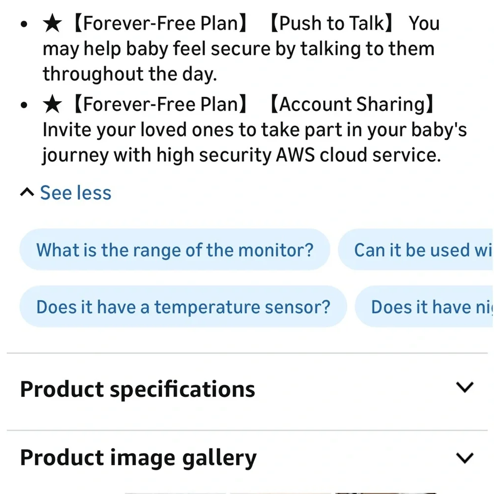 Lollipop smart Baby Monitor with true crying detection